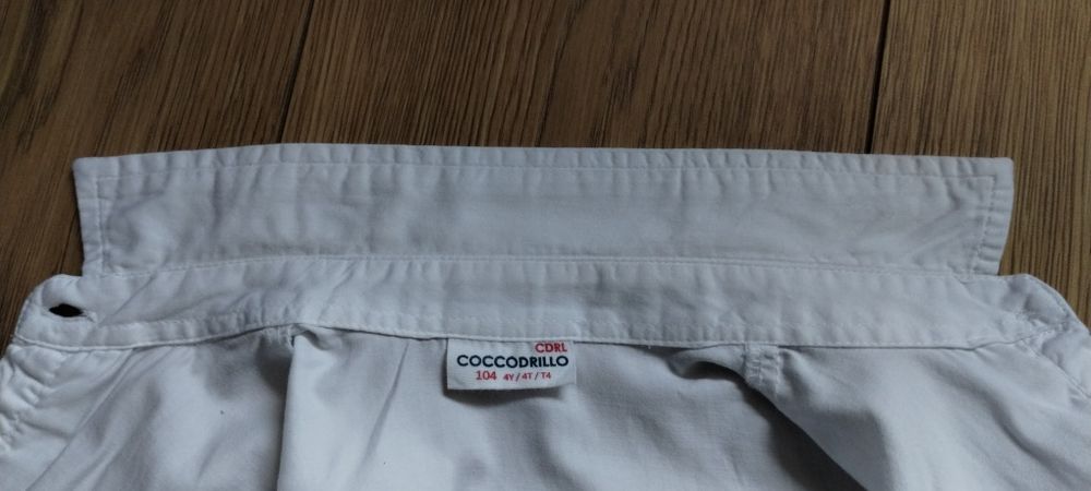 Biała koszula dla dziewczynki Coccodrillo