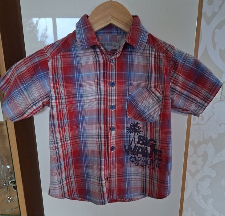 Koszule chłopięce 104cm 4lata w kratkę Rebal/ Coccodrillo - classic smart casual