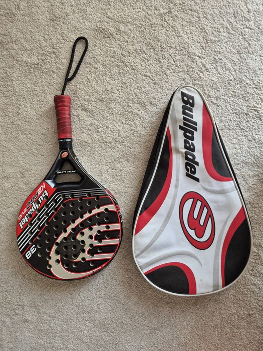Raquete de Padel Bullpadel K2 Pro Evo + Capa + Overgrip Novo