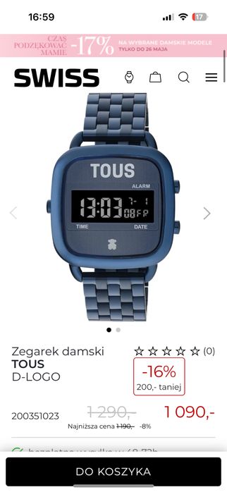 Zegarek damski TOUS od Halogsm
