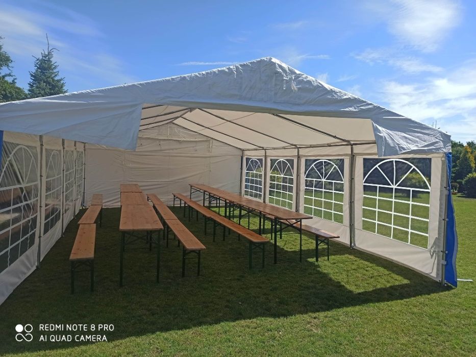Namiot z podłogą _ WYNAJEM _ Namioty, podłoga, stoły, ławki, krzesła