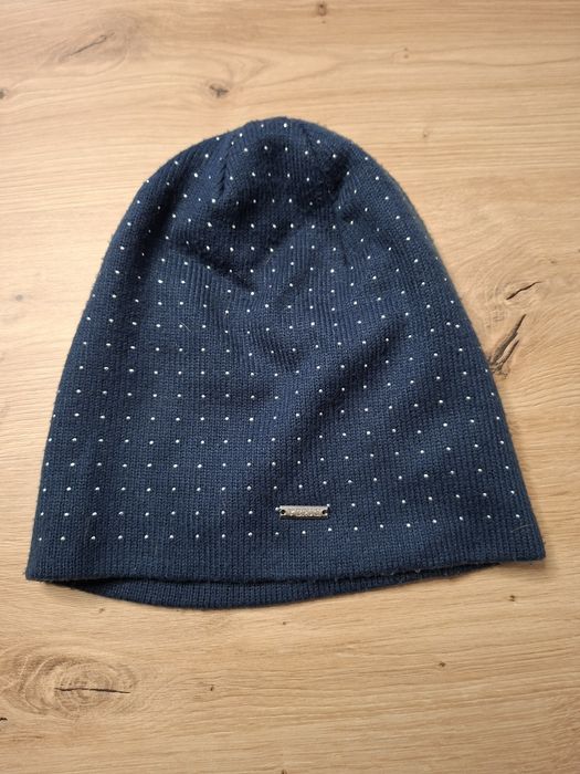 Czapka granatowa damska