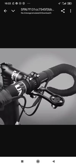 Uchwyt przedni adapter licznika rowerowego Garmin Bryton