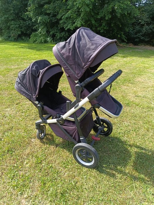 Thule Sleek Line wózek gondola spacerówka dla dwójki bliźniaczy rok po roku