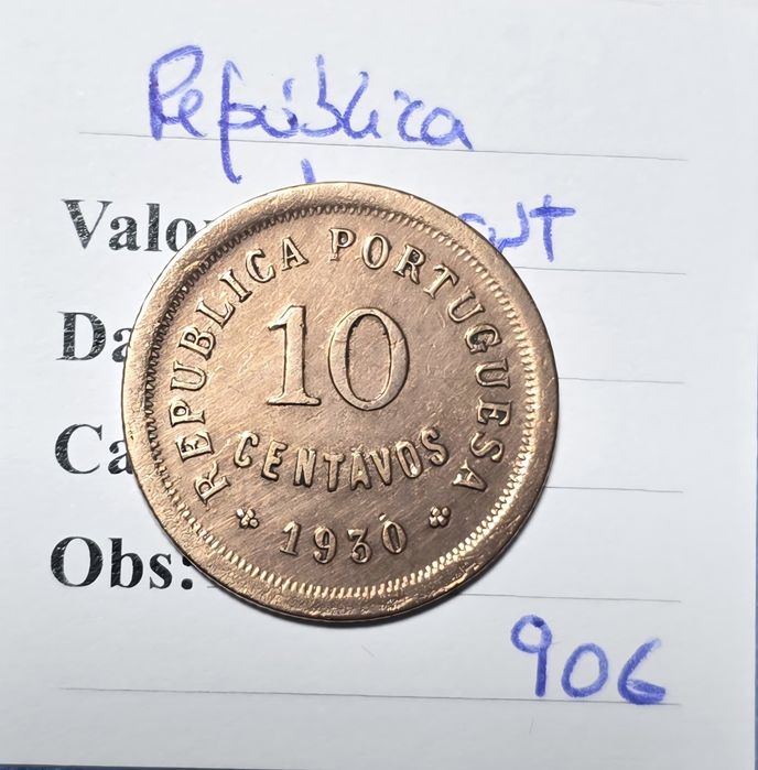 10 centavos 1930 escassa