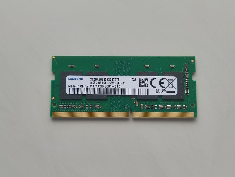 Ddr4 16gb sodimm Samsung 2666 оперативна пам'ять для ноутбука