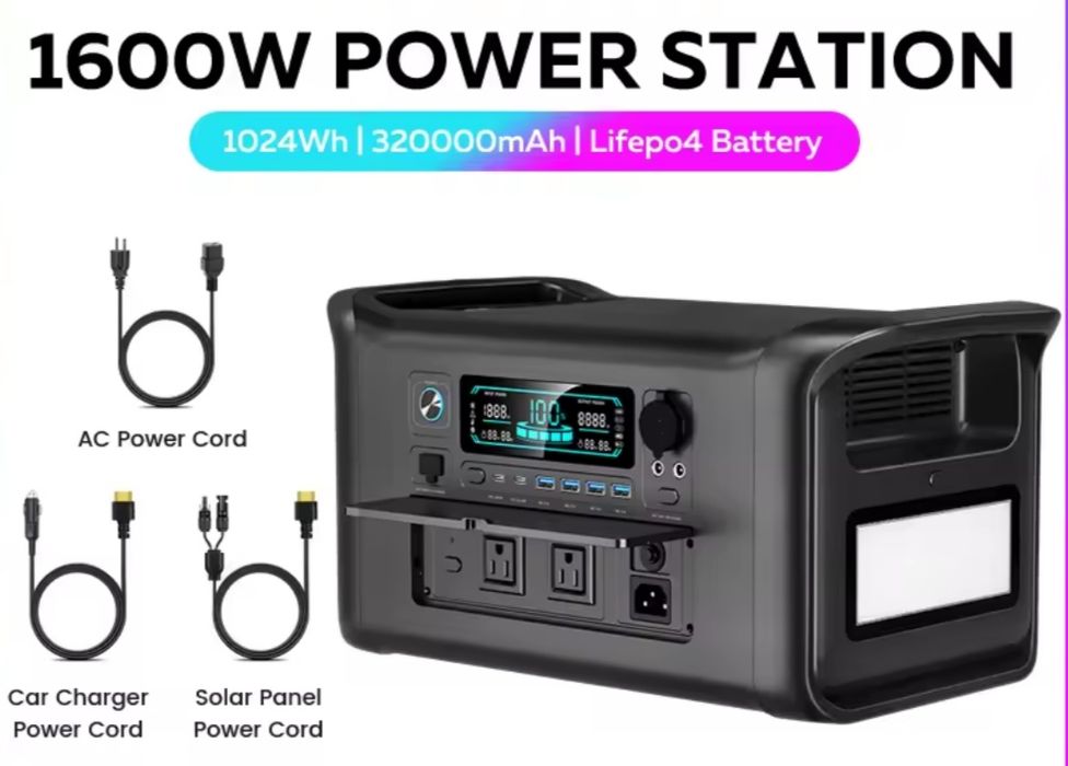 Нова станція 1800W/ 1024Wh / LiFePO4 / БДЖ/UPS/ зарядка за 1 год