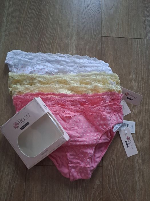 6x Majtki damskie Atlantic, rozmiar XL, mix kolorów