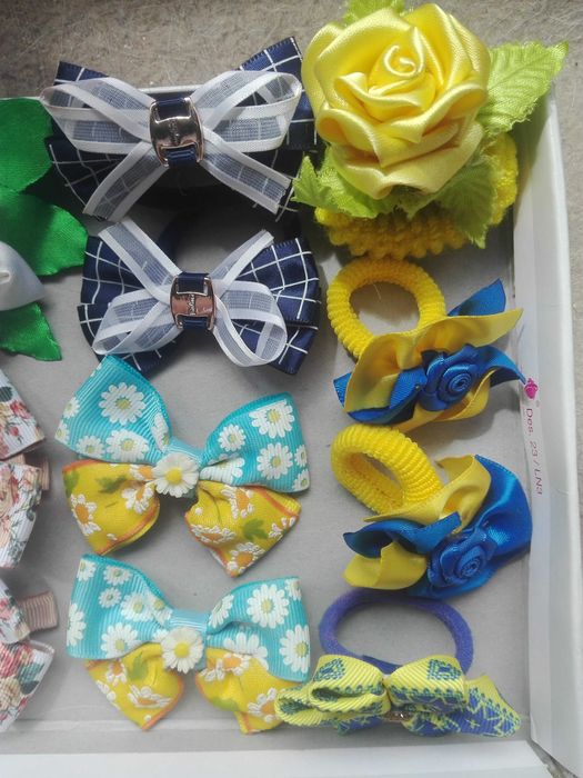 Заколки, резинки, ручная работа
