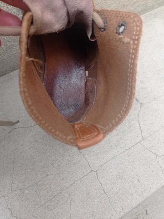 Botas em cabedal/pele artesanais nº37- senhora