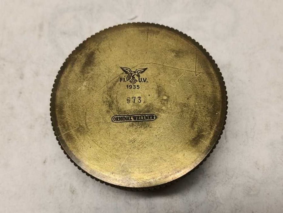 Пепельница бронзовая клеймо люфтваффе 1935 германия рейх вермахт