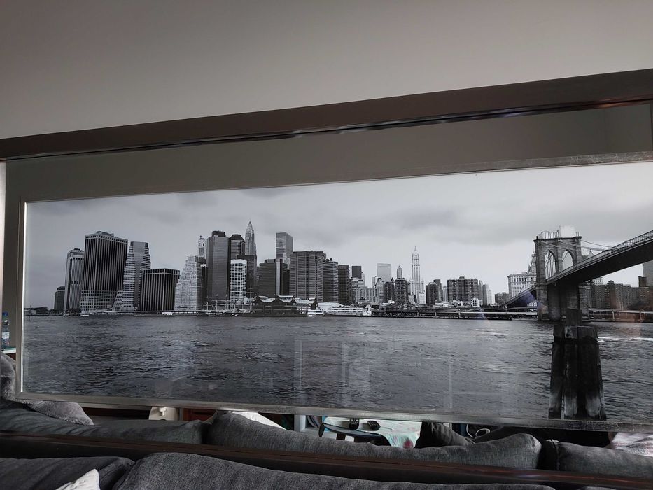 Quadro c/espelho e tela64862368695683124