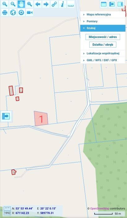 Działka 1400 m 2 cerkiewnik limajno pupel inwestycja zamiana