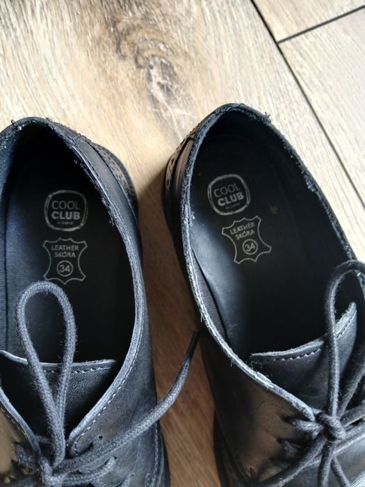 Buty komunijne ze skóry  34