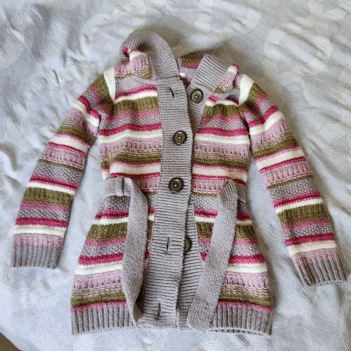 Kardigan damski S sweter z kapturem