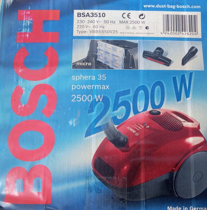 Aspirador Bosch Sphera powermaxx 2500w