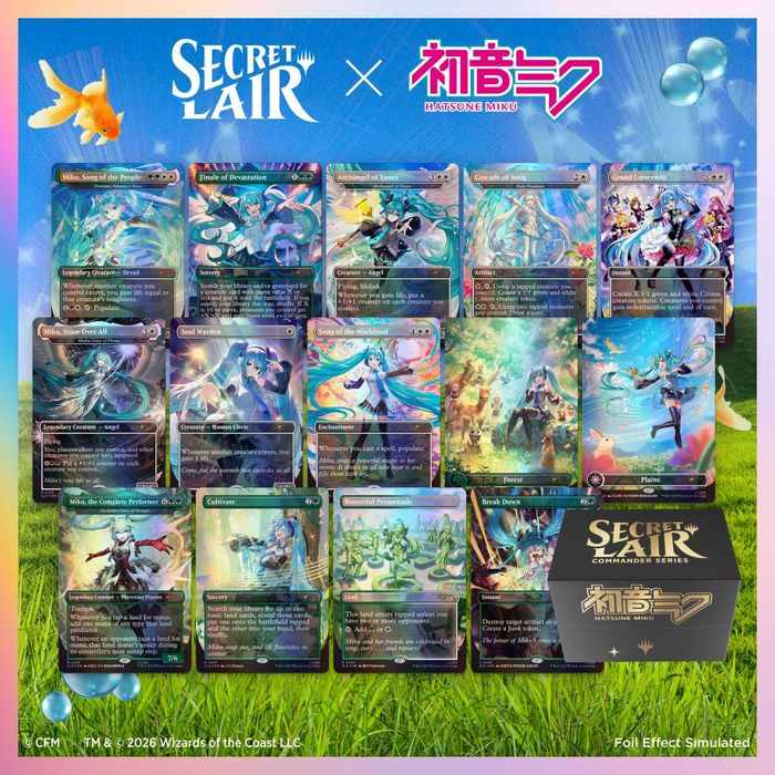 Secret Lair Commander Deck Hatsune Miku