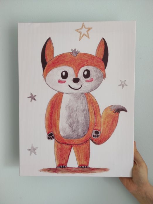 Tela / quadro infantil 40x30cm - NOVO