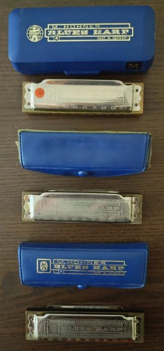 3 harmónicas M. Hohner Blues Harp