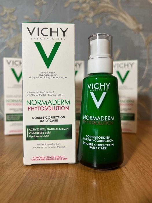 Крем для обличчя Vichy Normaderm Phytosolution Double-Correction Daily Care проти недоліків, 50 мл оригінал