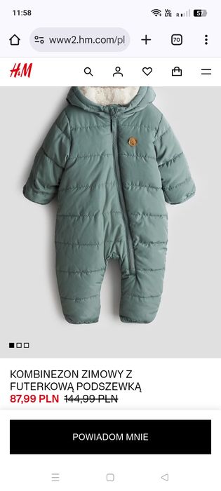 Kombinezon zimowy 68