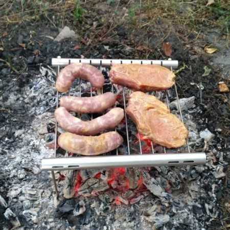 Мангал Гриль Портативний Міні Похідний Кишеньковий Решітка для Барбекю