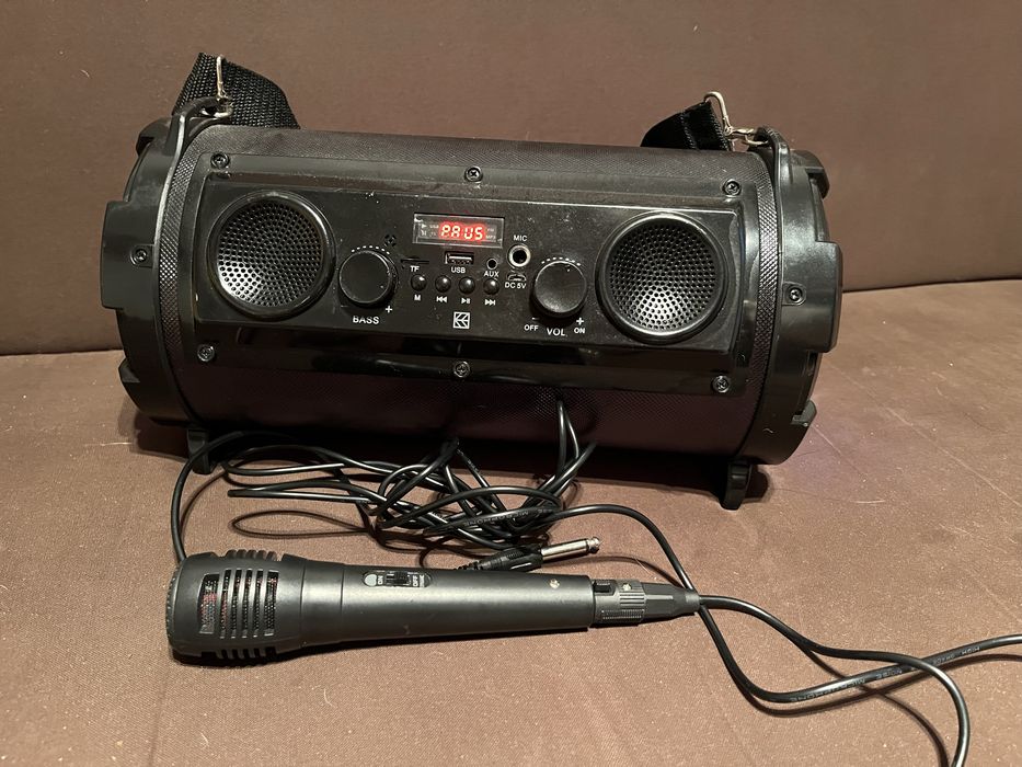 Głosnik Hykker Karaoke / Łączność Bluetooth, AUX, pendrive, karta SD