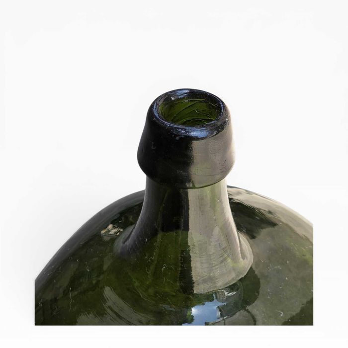 Garrafão Antigo Vidro Verde — Dame Jeanne / Damajuana 10,3L