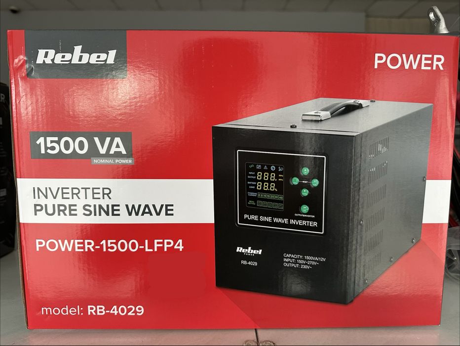 Інвертор ДБЖ Volt Polska Sinus Pro та Rebel (500-700W–5000W) / Чистий синус / Для котла, квартири, будинку