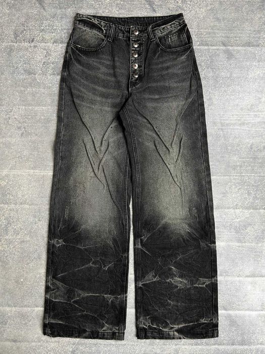 Джинси чорні faded baggy archive черные джинсы distressed black S M L