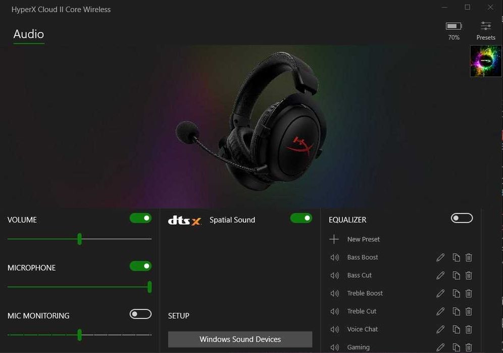 Игровая безпроводная Гарнитура HyperX Cloud II CORE Wireless Black