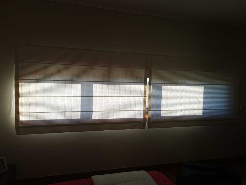 Cortinados em tecido com novos