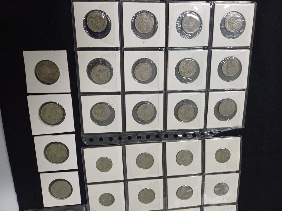 Moedas Portuguesas de Alpaca de 50 cêntimos e 1.00 escudo 48 unidades
