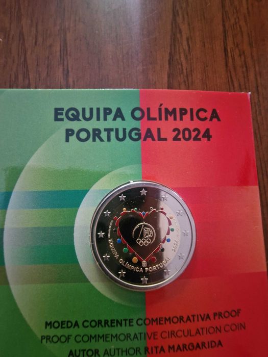 Conjunto Moeda Equipa Olímpica Portugal 2024 (UNC, BNC e Proof)