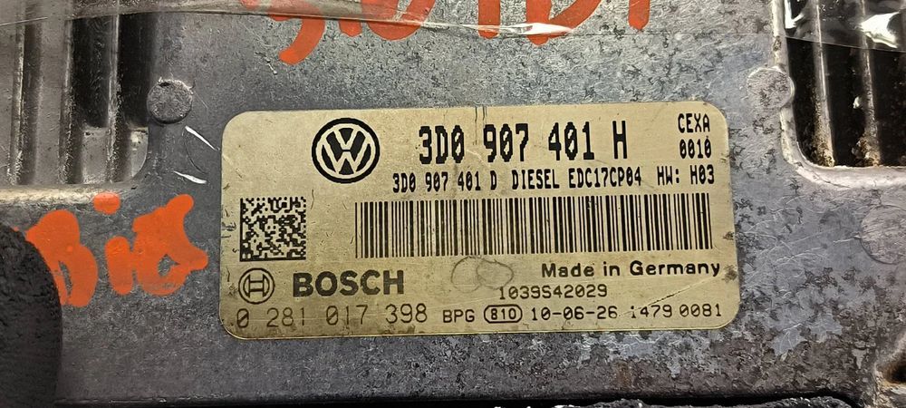 komputer / sterownik ecu silnika 3d0907401h volkswagen, phaeton