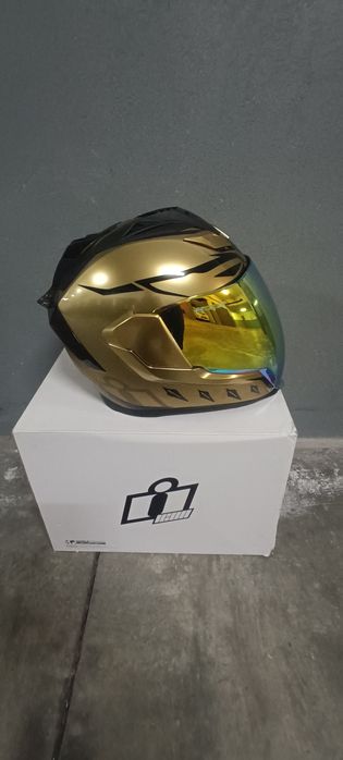 Capacete Icon Gold