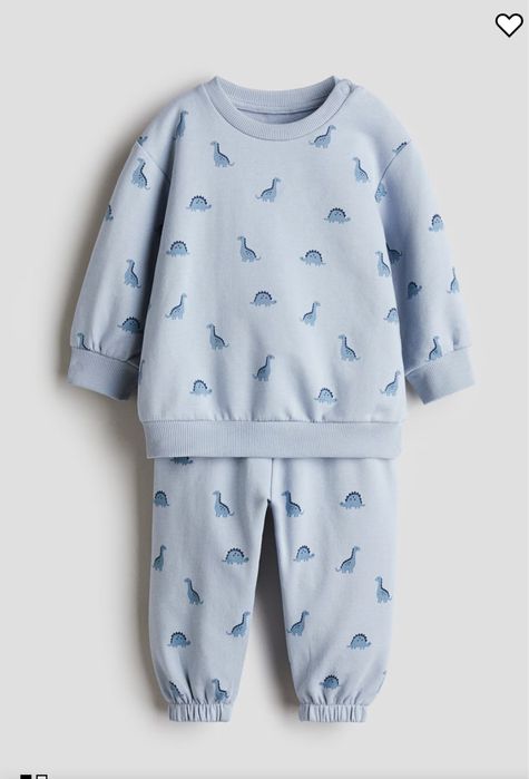 Утеплений блакитний комтюм динозаври 104 см нм