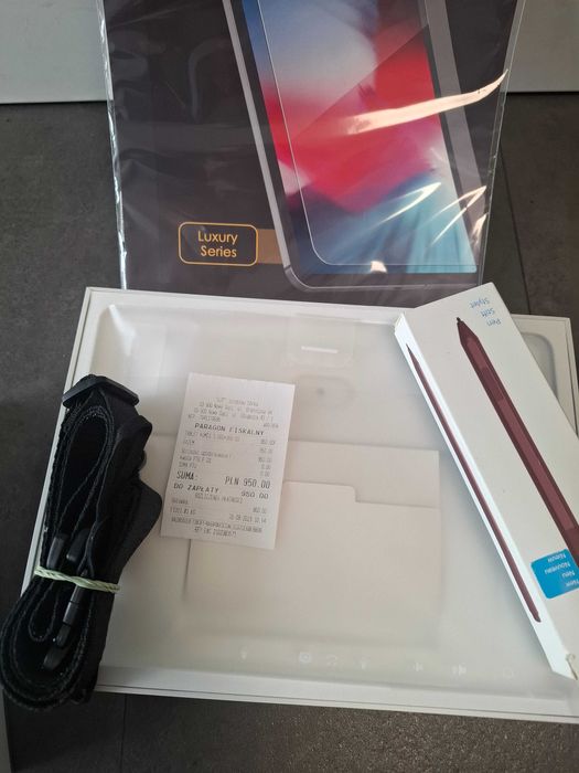 microsoft surface go 3 pudelko, folia ochronna, pudelko po rysiku, paragon