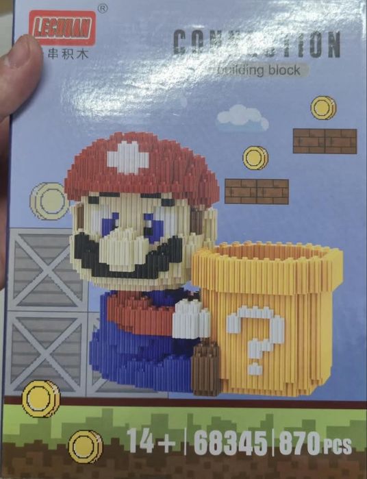LEGO Pikachu e Super Mario – Porta-Lápis