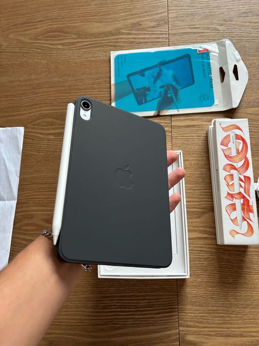 Pad mini A17 Pro 128GB Space Gray + Apple Pencil Pro + Capa Apple | Fatura