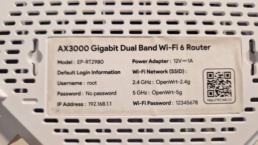 Router Wifi6 OpenWrt EDUP 2980