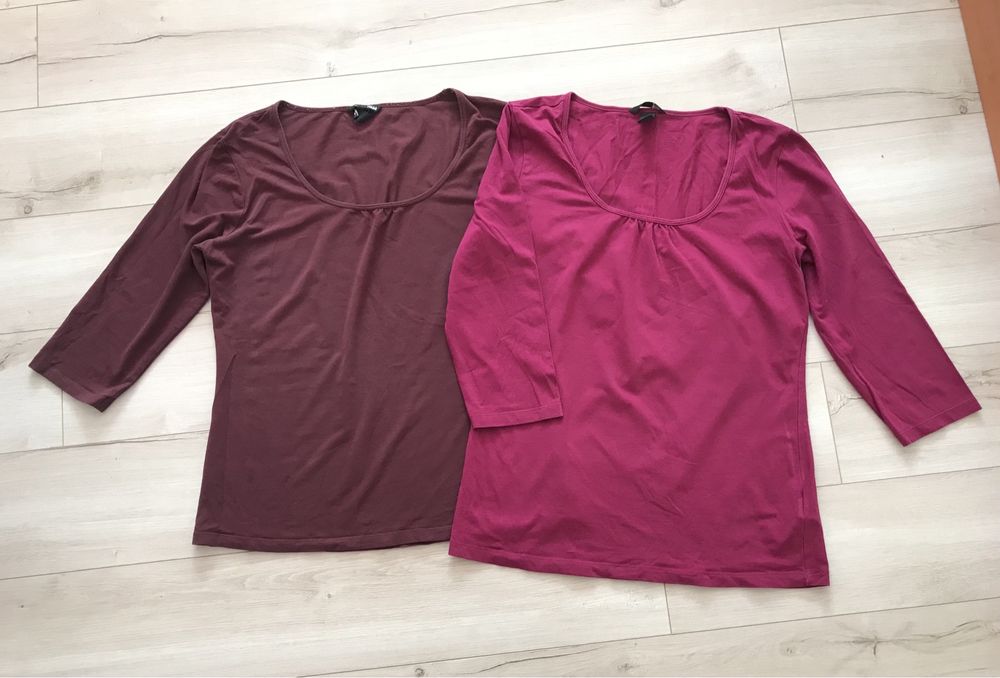 Футболка з четвертними рукавами, тонка кофта  H&M  роз. 48