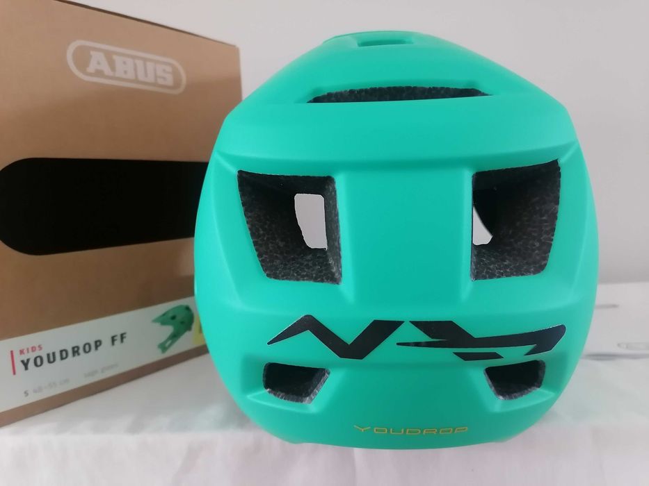 Kask rowerowy fullface Abus Youdrop FF Sage Green S 48-55cm
