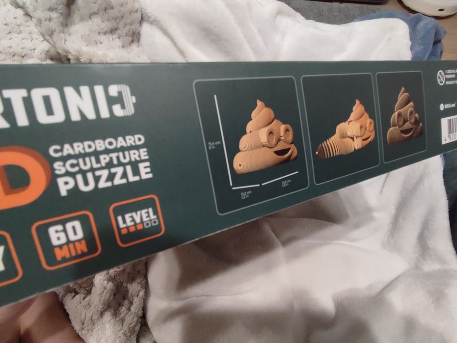 Оригінальний подарунок 3D пазл скульптурний Cartonic Poop