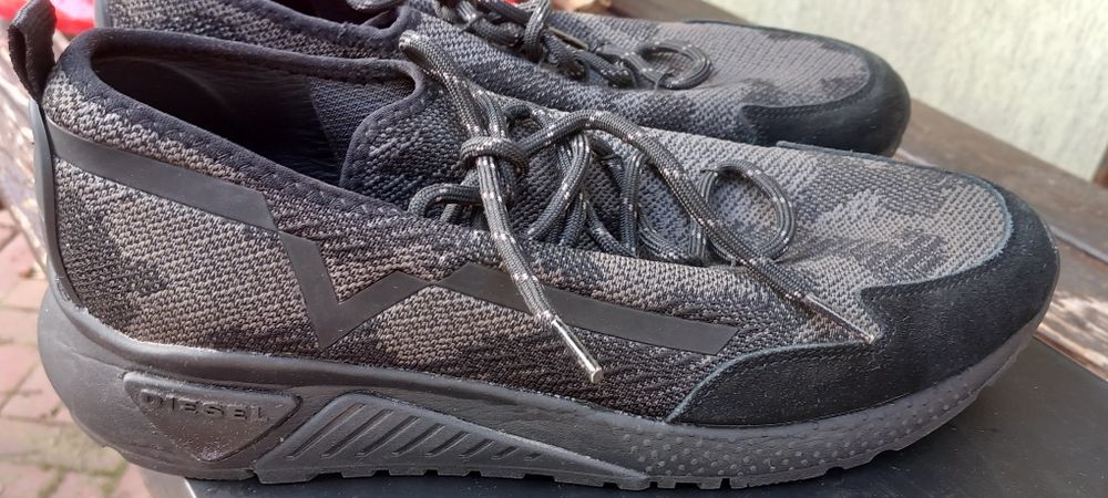 Buty DIESEL S-KBY low sneakersy Mesh Grey Camouflage roz.43