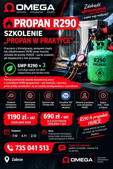 Obsługa czynnika R290