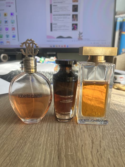 Духи roberto cavalli, vanille noire, dolce gabbana the one