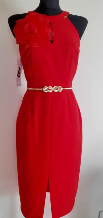 Elegancka sukienka czerwona 40/42'now