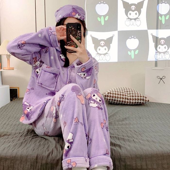 Плюшевая пижама Hello Ketty, Kuromi