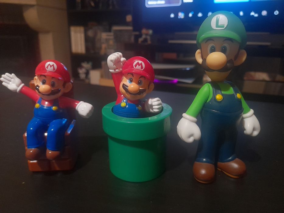 Bonecos Super Mário & Luigi